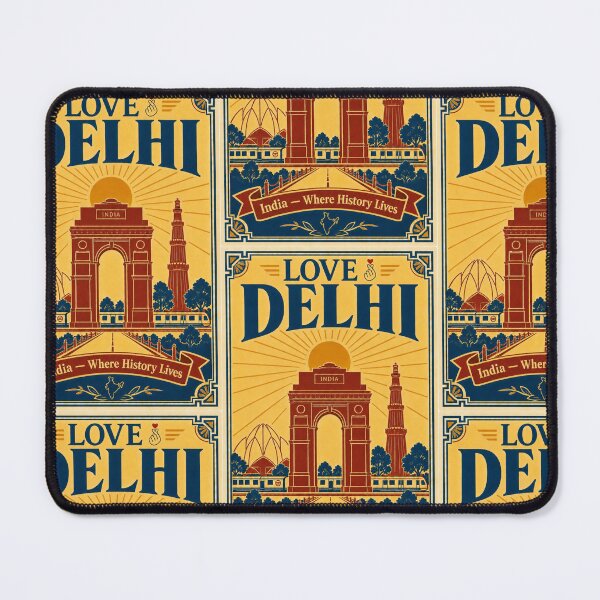 Item preview, Love Delhi Vintage Travel Poster - India Gate Retro Art designed and sold by stg-reigns.