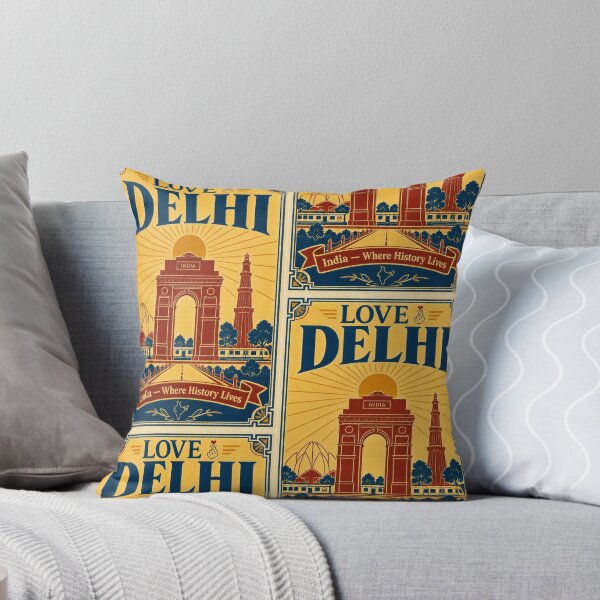 Item preview, Love Delhi Vintage Travel Poster - India Gate Retro Art designed and sold by stg-reigns.