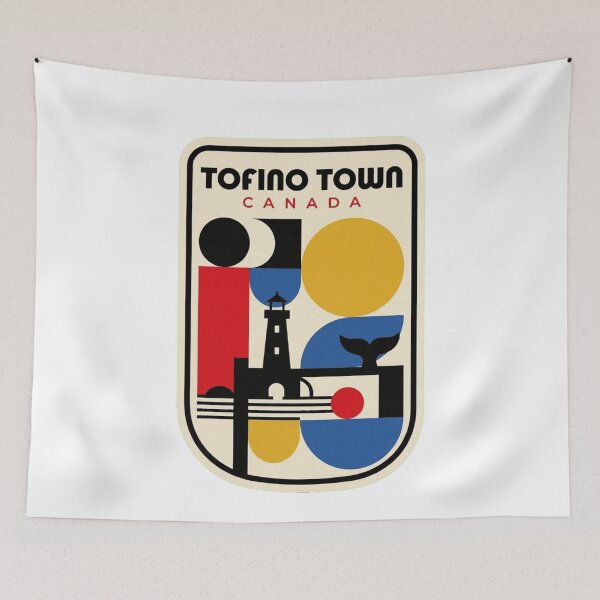 Item preview, Retro Tofino Town Bauhaus Geometric Skyline designed and sold by k3rstman1.