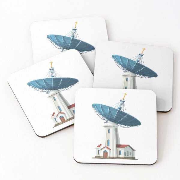 Item preview, Faith Signal – Church with Giant Satellite Dish Cross Tower designed and sold by Alphakenon.