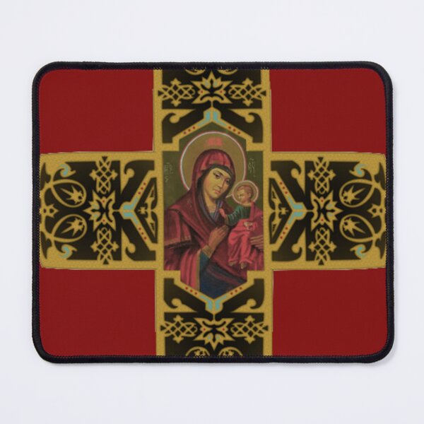 Item preview, Virgin Mary Theotokos Orthodox Icon Cultural Heritage | Bulgaria Christian Historical Symbols designed and sold by CoolHistoryMan.