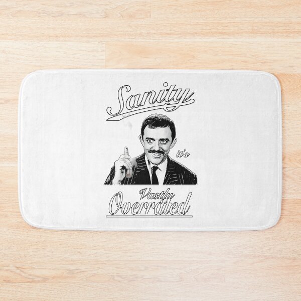 Item preview, Gomez Addams Quote Art - Sanity Is Vastly Overrated Vintage Style Design designed and sold by saidbouker.