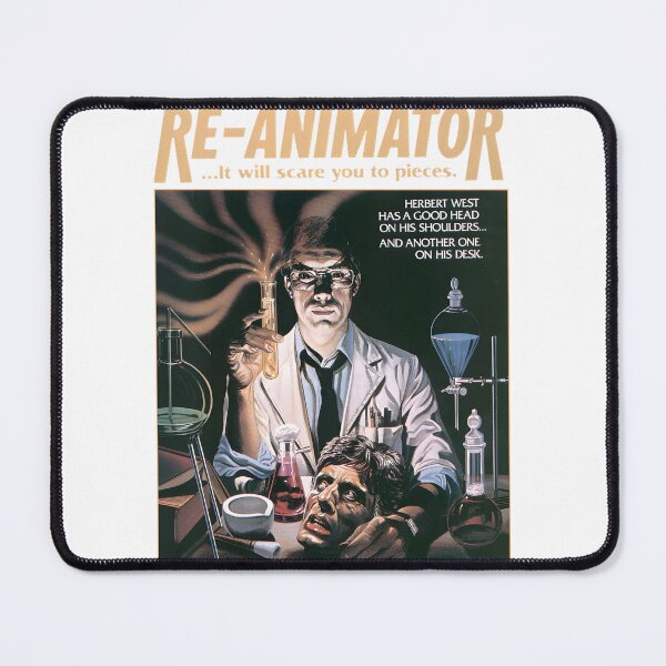 Artikelvorschau, Vintage-Horrorfilm-Design im Stil von Re-Animator mit Retro-Sci-Fi-Elementen entworfen und verkauft von lamine-bbd16.