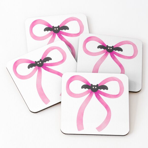Item preview, Cute Pink Ribbon Bow With Black Bat designed and sold by deisgnsbyshane.