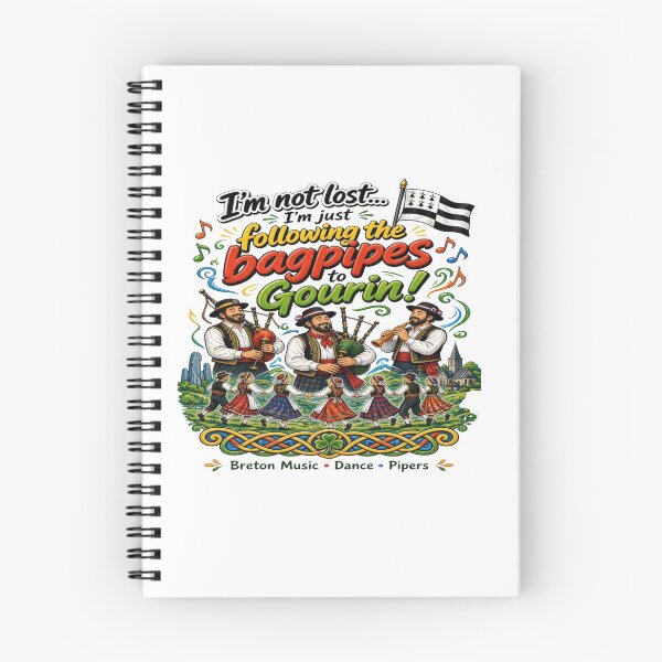 Item preview, Following the Bagpipes to Gourin! - Breton Music Festival T-Shirt designed and sold by Sushikidsntoddlers.