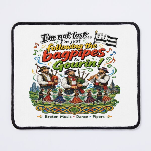 Item preview, Following the Bagpipes to Gourin! - Breton Music Festival T-Shirt designed and sold by Sushikidsntoddlers.