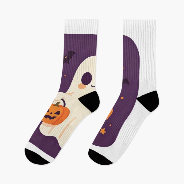 Item preview, Cute Ghost Two Pumpkins — Friendly Halloween designed and sold by urmoments.