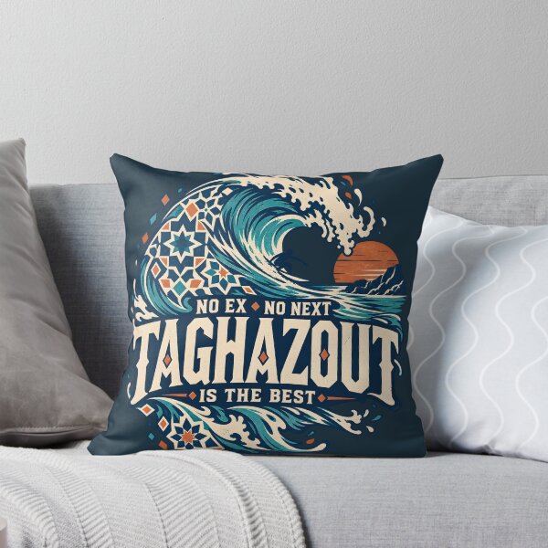 Item preview, Taghazout Morocco Surf Wave – Moroccan Zellige Vintage Surf designed and sold by AmiGraph.