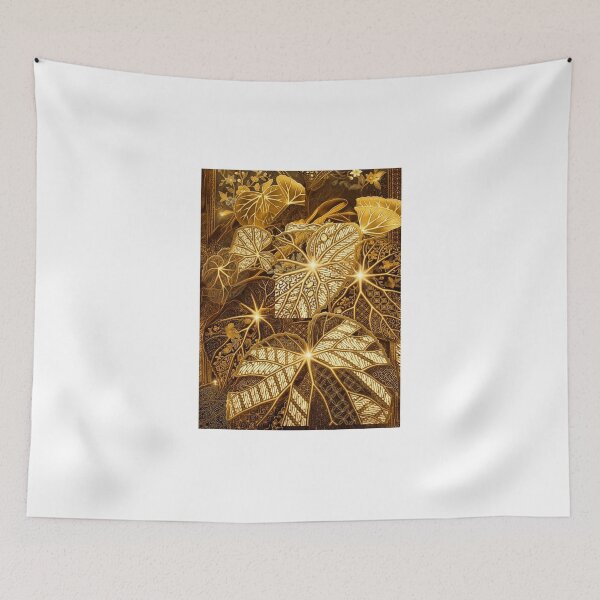 Item preview, Golden Javanese Batik Lotus Leaf Pattern designed and sold by ChotipahArt.