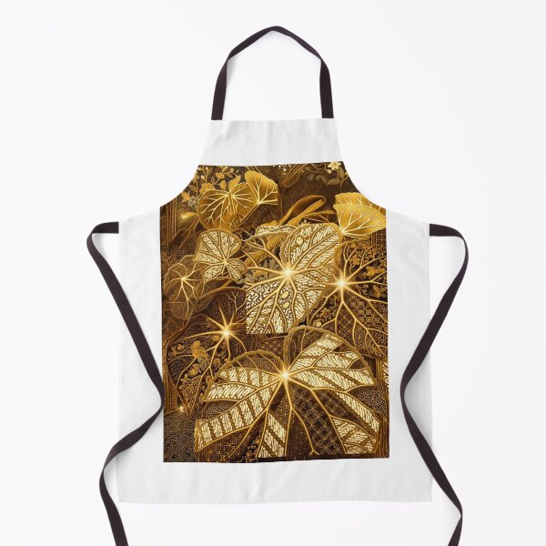 Item preview, Golden Javanese Batik Lotus Leaf Pattern designed and sold by ChotipahArt.