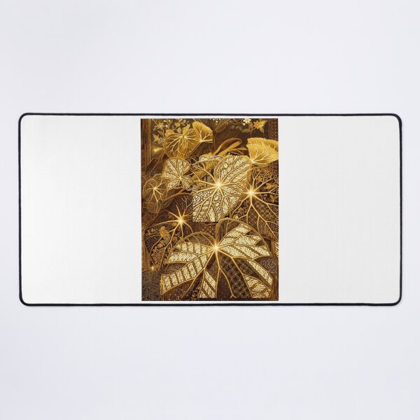 Item preview, Golden Javanese Batik Lotus Leaf Pattern designed and sold by ChotipahArt.