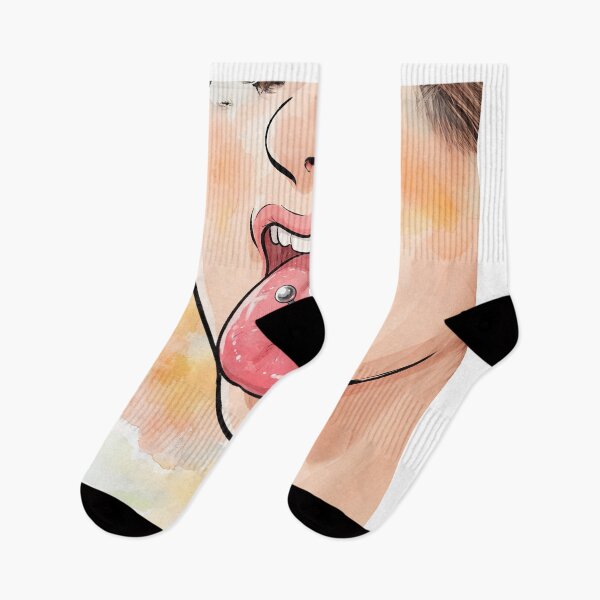 Item preview, Tongue With Piercing Anime Art designed and sold by Home Decor Art.