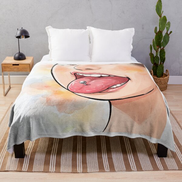 Item preview, Tongue With Piercing Anime Art designed and sold by Home Decor Art.
