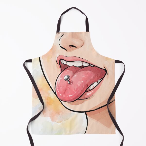 Item preview, Tongue With Piercing Anime Art designed and sold by Home Decor Art.