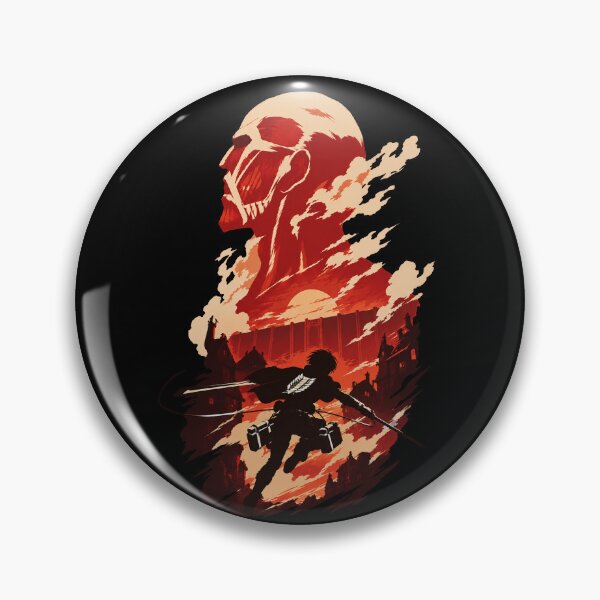 Item preview, Attack on Titan Eren Jeager Silhouette Sunset Art Poster designed and sold by · GAMING SOUL ·.