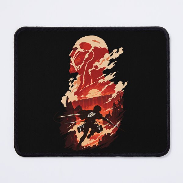 Item preview, Attack on Titan Eren Jeager Silhouette Sunset Art Poster designed and sold by · GAMING SOUL ·.
