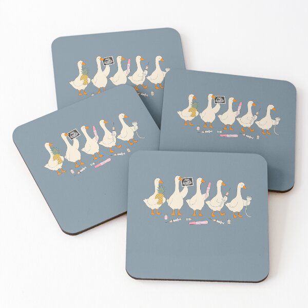 Item preview, Funny IVF Geese for Fertility Journey Milestone Moments designed and sold by FreshVibe Prints.