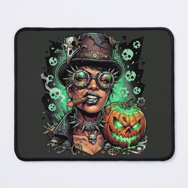 Item preview, Halloween Steampunk Witch Cigar Pumpkin Spikes designed and sold by Voodoo Store Paranormal Collections.