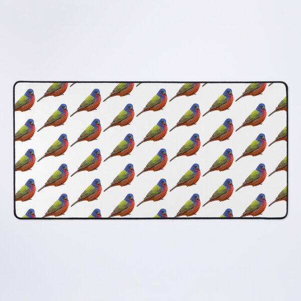 Item preview, Painted Bunting – Vivid Rainbow Songbird Portrait designed and sold by Helt-enkelt.
