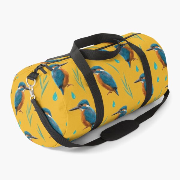 Item preview, Kingfisher Pattern – Bold Marigold Bird Print designed and sold by Helt-enkelt.