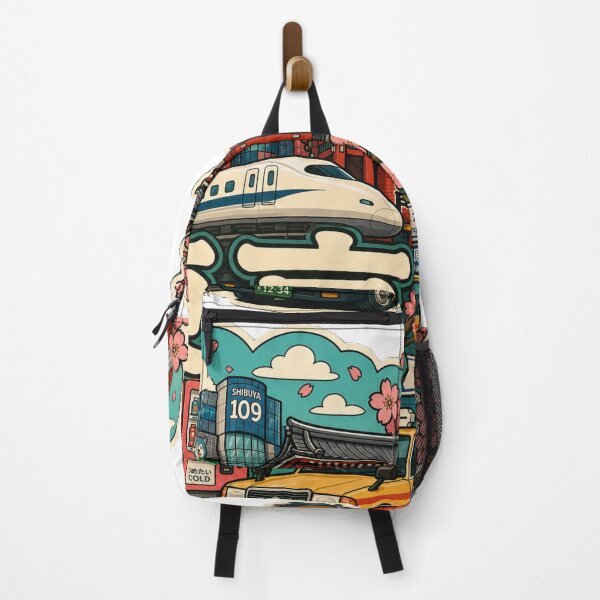 Item preview, Tokyo Kanji Sticker - Japan Cityscape Cherry Blossom Collage Art designed and sold by stg-reigns.