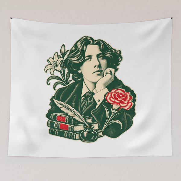Item preview, Oscar Wilde: Vintage Writer with Carnation designed and sold by Fenay Designs.