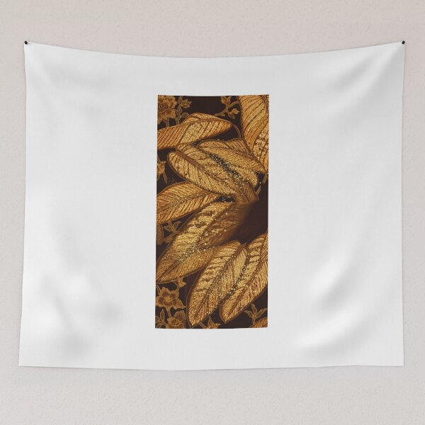 Item preview, Golden Javanese Batik Lotus Leaf Pattern designed and sold by ChotipahArt.