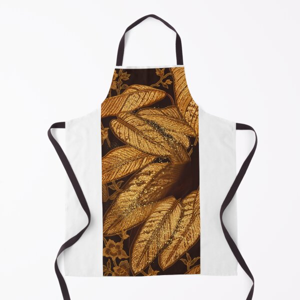 Item preview, Golden Javanese Batik Lotus Leaf Pattern designed and sold by ChotipahArt.