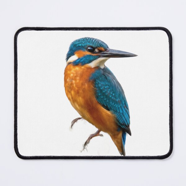 Item preview, Kingfisher – Vivid Electric Blue Bird Portrait designed and sold by Helt-enkelt.