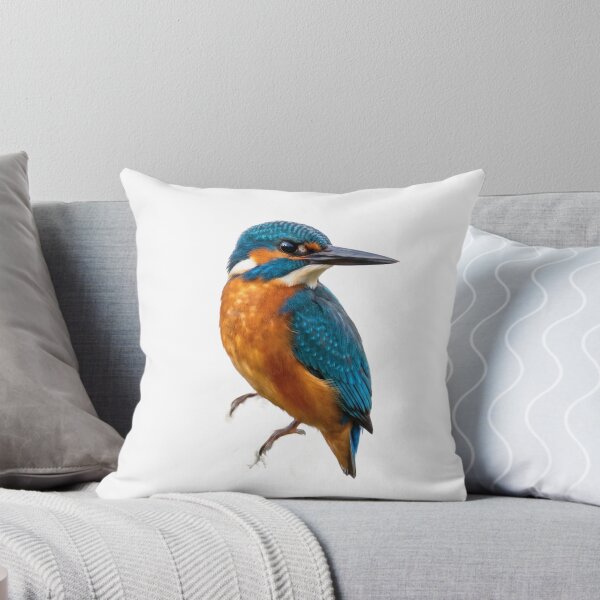 Item preview, Kingfisher – Vivid Electric Blue Bird Portrait designed and sold by Helt-enkelt.