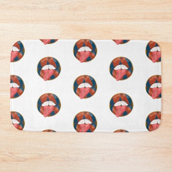 Item preview, Labios Rebeldes Pop Art – Labios bicolor rojo y azul designed and sold by GoldenRebels.