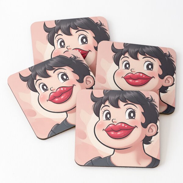 Item preview, Red Lips Anime Art designed and sold by Home Decor Art.