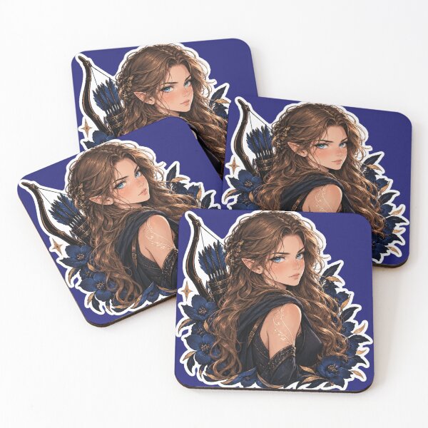 Item preview, Fantasy Archer Fae Warrior Anime Design | Romantasy Character Club designed and sold by DailyStruggleCo.