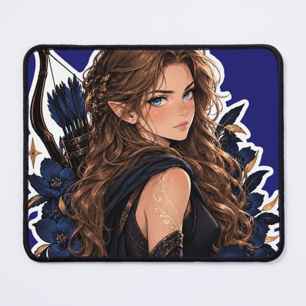 Item preview, Fantasy Archer Fae Warrior Anime Design | Romantasy Character Club designed and sold by DailyStruggleCo.