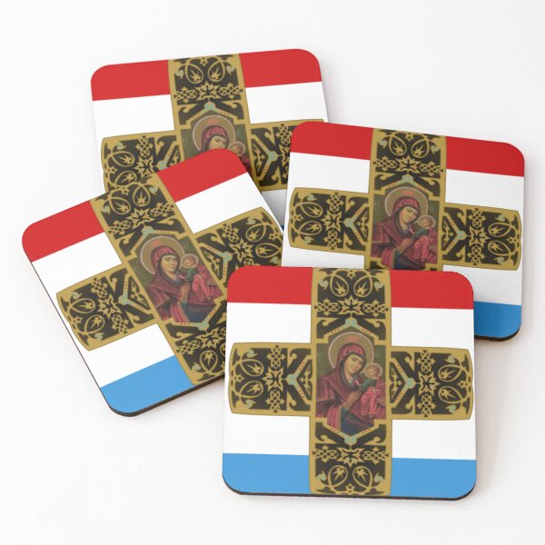 Item preview, Virgin Mary Theotokos Eastern Orthodox Cultural Heritage | Bulgaria Christian Historical flag designed and sold by CoolHistoryMan.