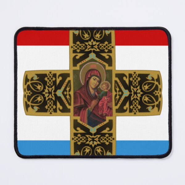 Item preview, Virgin Mary Theotokos Eastern Orthodox Cultural Heritage | Bulgaria Christian Historical flag designed and sold by CoolHistoryMan.