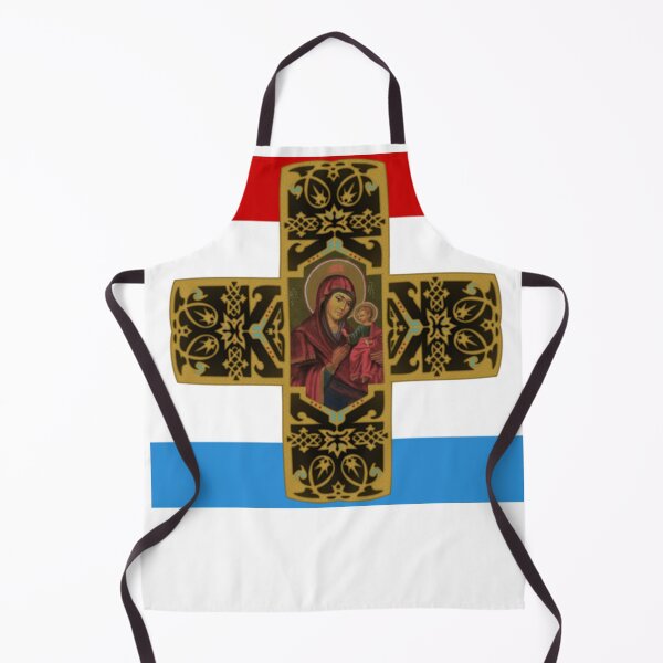 Item preview, Virgin Mary Theotokos Eastern Orthodox Cultural Heritage | Bulgaria Christian Historical flag designed and sold by CoolHistoryMan.