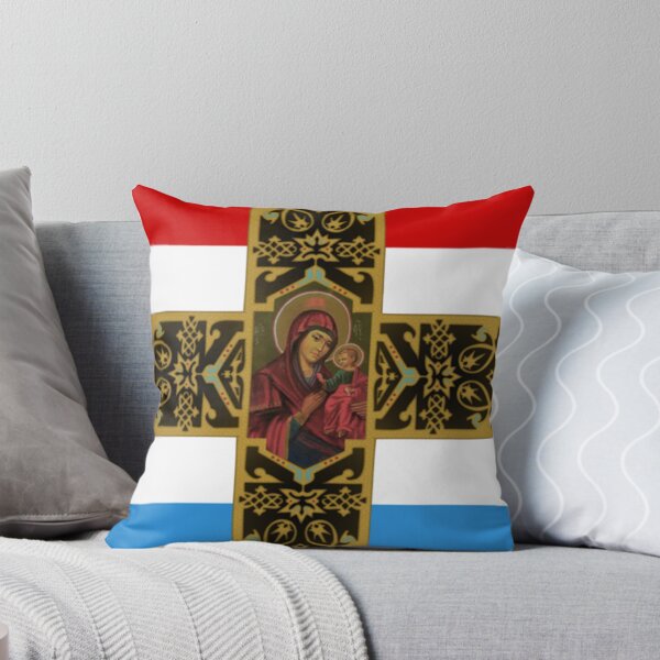 Item preview, Virgin Mary Theotokos Eastern Orthodox Cultural Heritage | Bulgaria Christian Historical flag designed and sold by CoolHistoryMan.