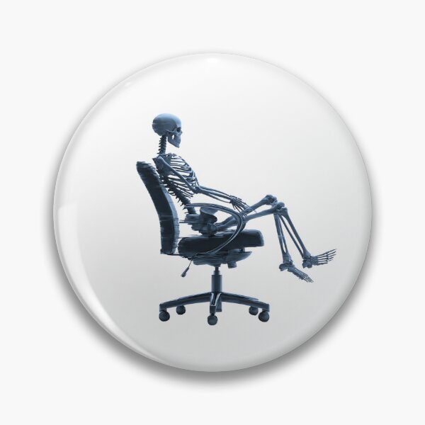 Item preview, Office Chair Skeleton – Dead Inside Corporate Spin Design designed and sold by Alphakenon.