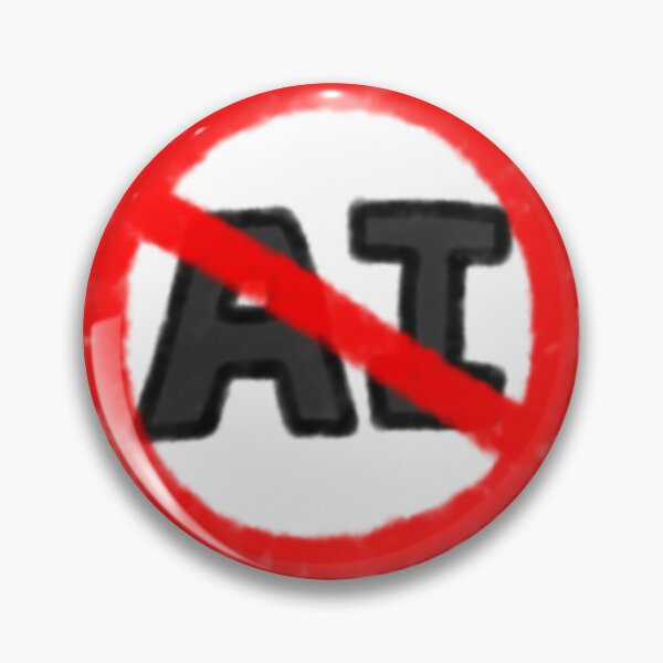 Item preview, Say No To AI! designed and sold by Chibi-Stickerz.
