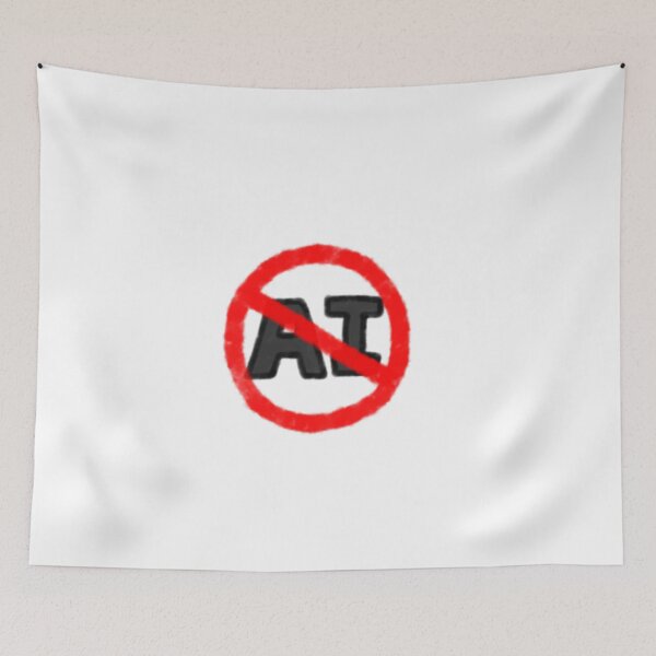 Item preview, Say No To AI! designed and sold by Chibi-Stickerz.
