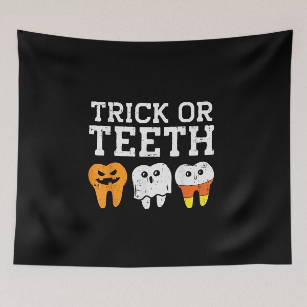 Item preview, Trick Or Teeth Dental Halloween Cute Dentist Tooth Shirt designed and sold by Jessartsao.