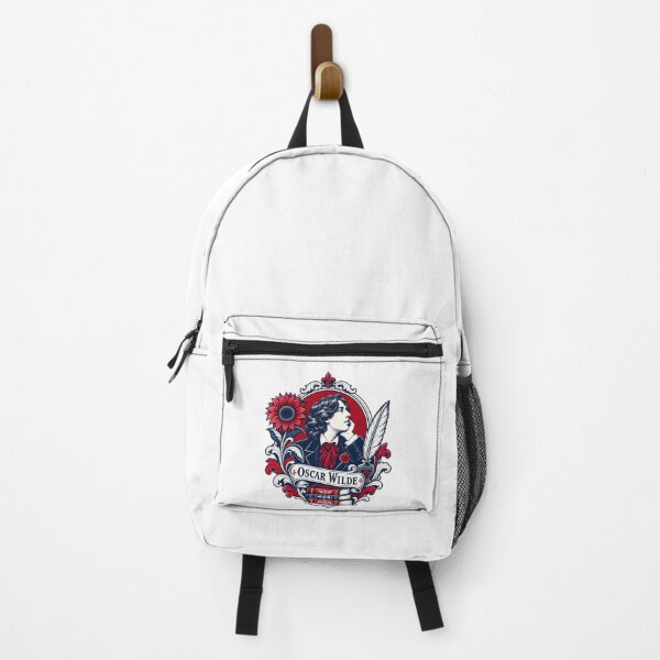 Item preview, Oscar Wilde: Crimson Sunflower Literary Crest designed and sold by Fenay Designs.
