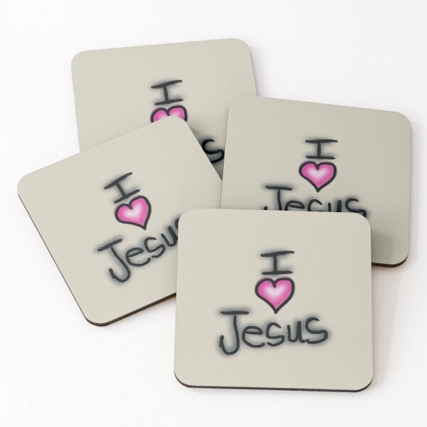 Item preview, Christian Quote I Love Jesus I Heart Jesus designed and sold by TheGoodBook2.