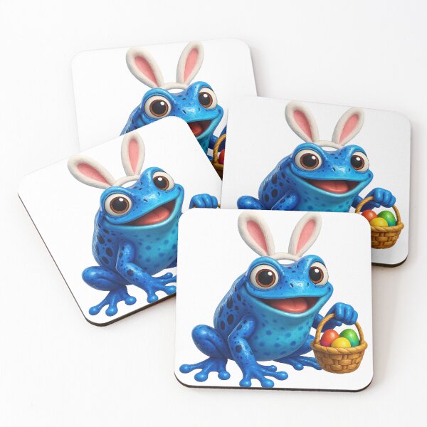 Item preview, Easter Blue Poison Dart Frog designed and sold by Sillytoe.