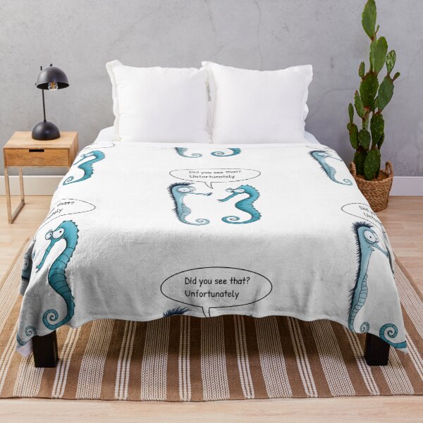 Item preview, Funny Two Seahorses Conversation – Did You See That? Unfortunately. designed and sold by FMproject.