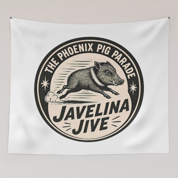 Item preview, Phoenix Javelina Parade – Vintage Javelina Jive designed and sold by Art-Arcade6.