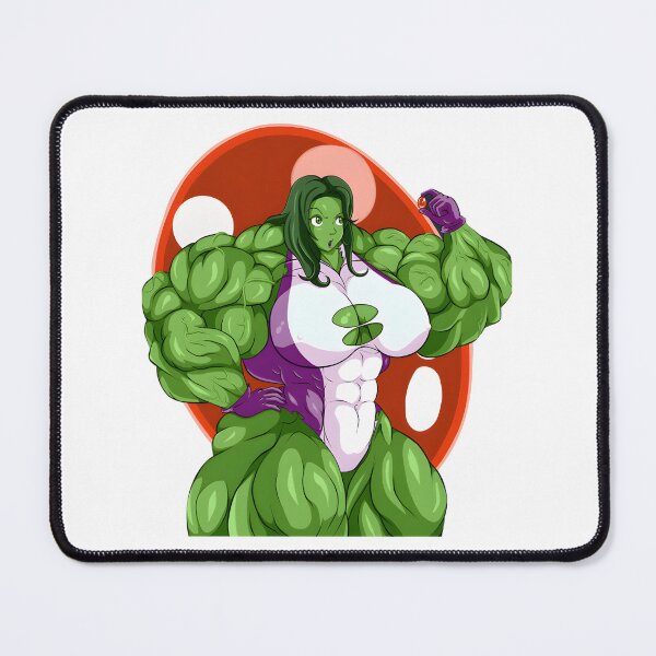 Item preview, She Hulk Inspired Green Superhero Comic Illustration designed and sold by wordonmyapparel.