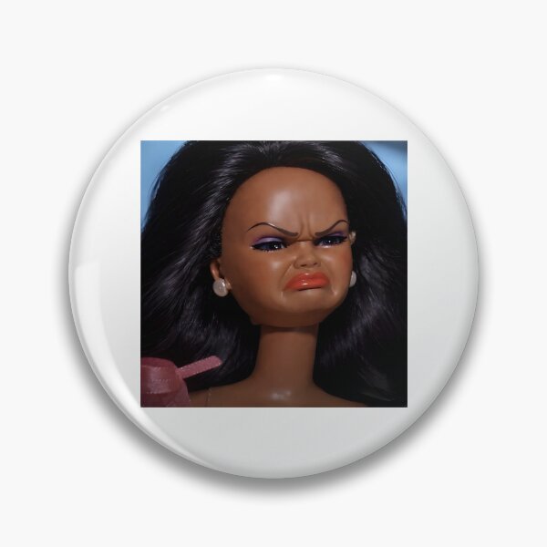 Item preview, Disgusted Black Barbie Face Meme designed and sold by TimelessRetroCo.