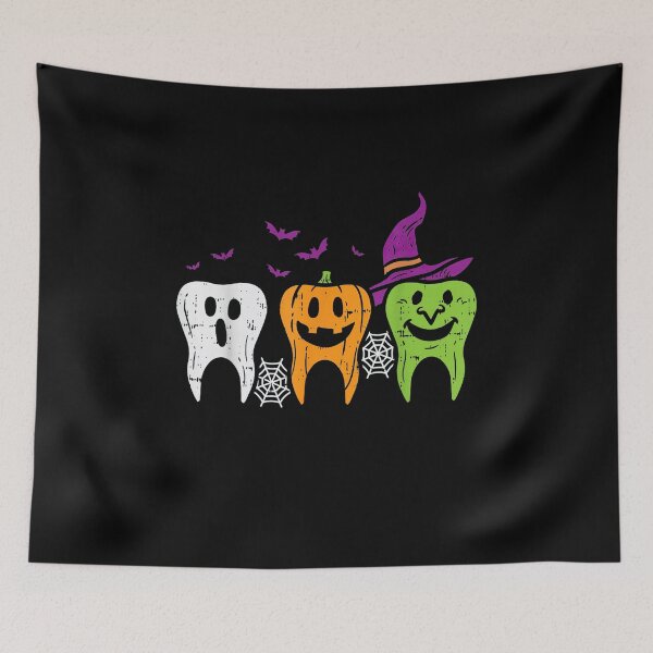 Item preview, Teeth Ghost Pumpkin Witch Cute Dental Halloween Dentist Gift Shirt designed and sold by Jessartsao.